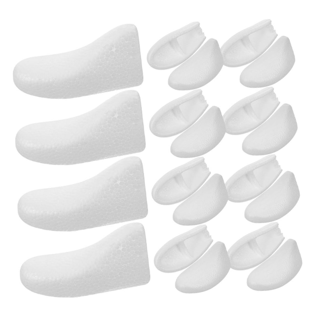 Hormas de Espuma Desechables para Zapatos, 10 Pares, Talla 42-45 | Color Blanco, Uso Único y Fácil Almacenamiento, para Botas y Calzado del Hogar