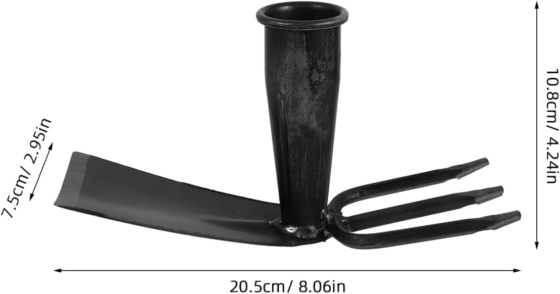ARTIBETTER Garden Hoe Tool 8 Inch Steel Hollow Hoe with Wooden Handle for Weeding and Soil Loosening Lightweight Hand Gardening Tool for Lawn and Patio
