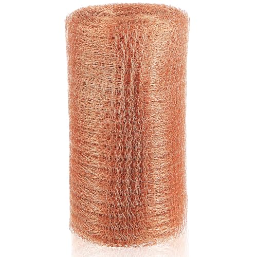 Image of Gisafai 8'' X 150 ft Copper Mesh Roll for Rodent Control, 1 Roll