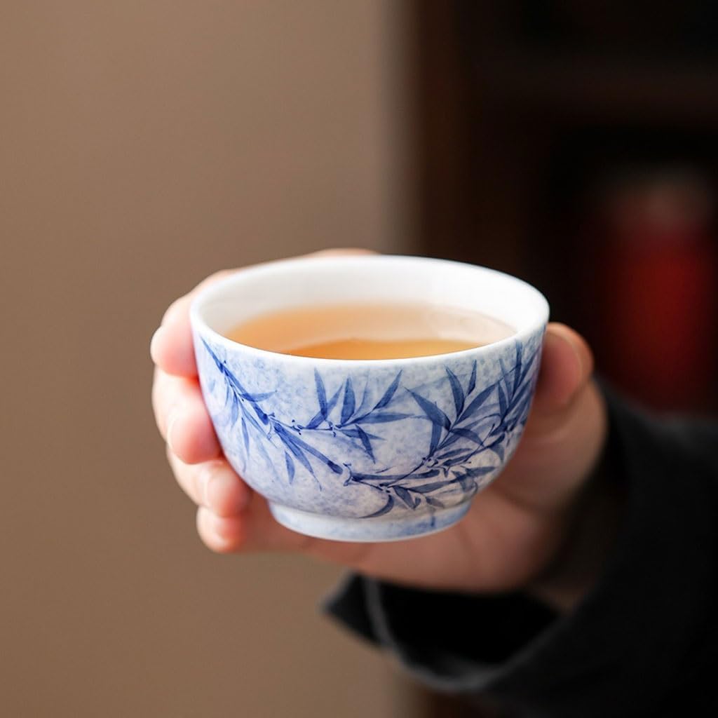 GSOUL Kungfu Tea cup Study Tea Table Cup Hand-painted Ceramic Host Personal Drinking Home Kung Fu Set Single Teacup Small Tea Cups