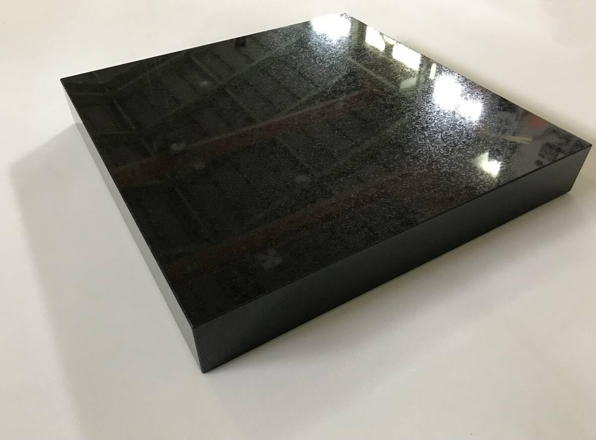 高級 天然黒御影石オーディオボード○400×400×50○特厚・5面磨き○大特価