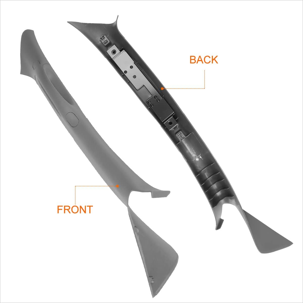 [1Pc] Right Side A-Pillar Windshield Interior Panel Moulding Grey Compatible with 04-08 Ford F150/Mark LT 06-08