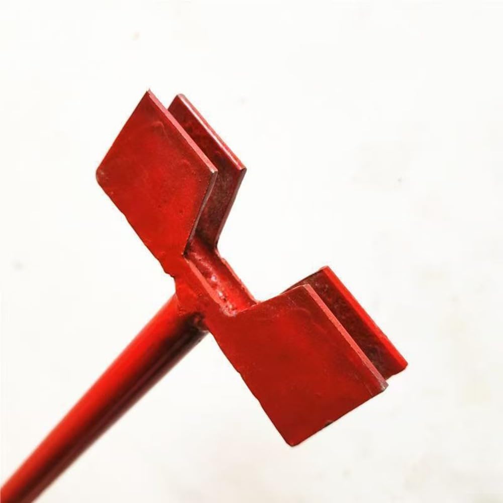 Asta di prolunga per valvola a sfera in acciaio PVC, stelo di estensione per pozzi profondi, 30 cm, 60 cm, maniglia a doppio orecchio, design a tubo rotondo, maniglia a T per operazioni di condotte