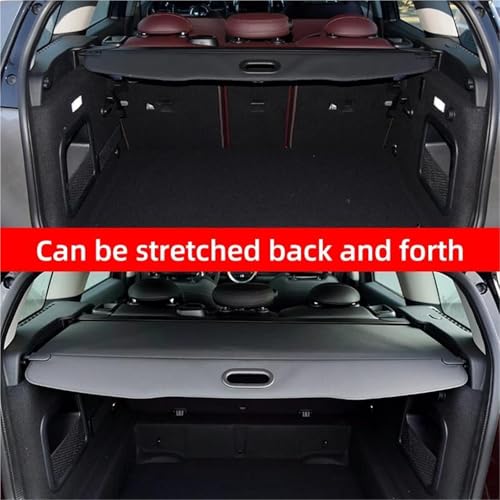 Cubierta de carga para Mini Clubman 2016 de cuero negro 4