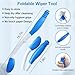 Portable Bidet Wiper Tool Set - Hygienic Handheld Sprayer With Foldable Toilet Wiping Aids for Travel Hiking Camping Superior Sanitation Over Standalone Bidets On-The-Go Personal Cleansing - White