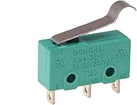 Vista 6 de Interruptor de límite de 3 pines, microinterruptores táctiles NO+NC 5A 125VCA 250VCA Mini interruptor de límite micro interruptor con palanca