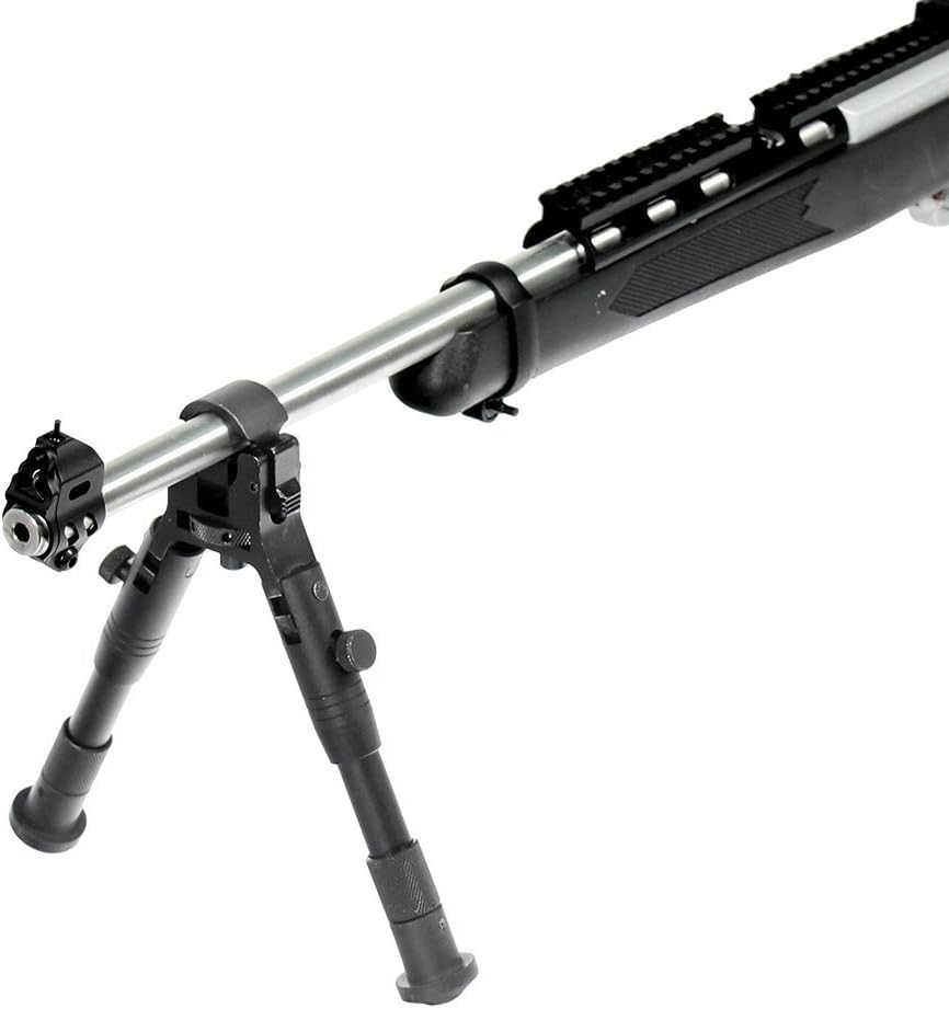 UTG New Gen Reinforced Clamp-on Bipod, Cent Ht 6.2"-6.7"