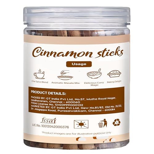 Image of Fabeato Ceylon Cinnamon Stick - SriLankan Dalchini Whole Bark- Aromatic Whole Spices- Ideal for Cooking, Baking, and Beverages- Fresh & Handpicked- Rich In Antioxidants, 100 gram