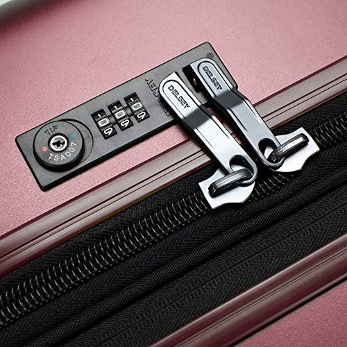 DELSEY PARIS Titanium Hardside Expandable Luggage with Spinner Wheels Checked Luggage, Purple, Checked-Medium 25 Inch by DELSEY PARIS - Used condition - Image 7