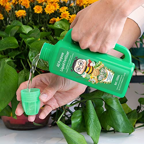 Dwd 20-20-20 Liquid Fertilizer Indoor Plant Food All Purpose Plant Water Soluble Fertilizer Potted Liquid Plant Food Outdoor Garden Trees Flowers Fertilizer For Rooting Blossom 0.5Qt #TOP2