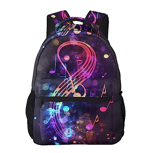 Sac à dos galaxie et note de musique noir taille unique pour protéger vos affaires de voyage - 6