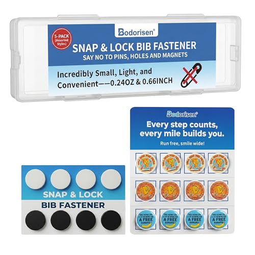 20PCS Running Bib Clips - Race Holder Bib holder for Runners Replacement for Bib Pins - Non-Magnetic Secure Snap Lock Fasteners for Marathon, Cycling, and Event Numbers - Funny Style