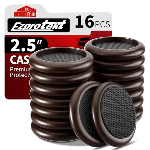 Ezprotekt Φ 63,5 mm Non Slip Wood Furniture Caster Cups