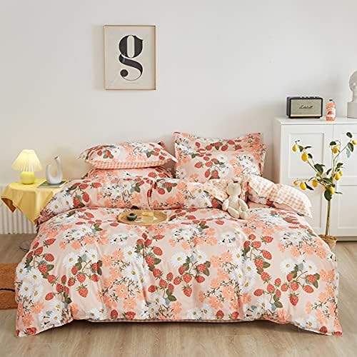 Loussiesd Cat Duvet Cover Set For Kids Girls Double Cute Cartoon Kitten Dog Bedding Set Lovely Kawaii Puppy Animal Comforter Cover Set Reversible Children Pet Cats Dogs Bedspread Cover, Zipper