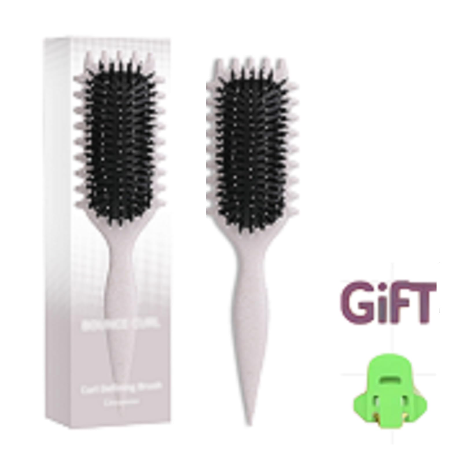 Beign - Juego de cepillos de pelo rizado, cepillo para definir rizos, cepillo para rizar, cepillo para rizos, cepillo de pelo ventilado para moldear, desenredar y definir rizos para mujeres y hombres,