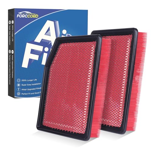 Image of 2-Pack Engine Air Filters for Chevy Silverado 1500 /GMC Sierra 1500 2019-26 | for Chevrolet Tahoe /Suburban 2021-2026, 2022 Silverado 1500 LTD, Replace#84121217, Engine Filter Replacement Car Accessories