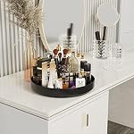 Lazy Susan Turntable Organizer - 13 inch Rotating Spice Rack Metal Lazy Susan for Cabinet Pantry Kitchen Countertop Bathroom Refrigerator Table Storage, Black - Image 2