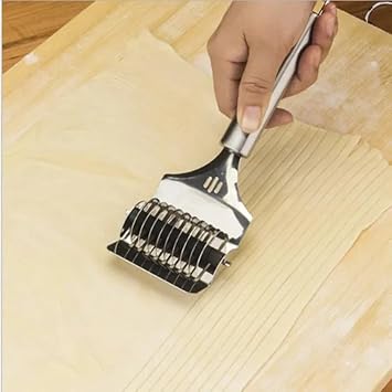 Stainless Steel Noodle Maker Roller Docker Dough Cutter Tool Kitchen Helper Pastry Cutter