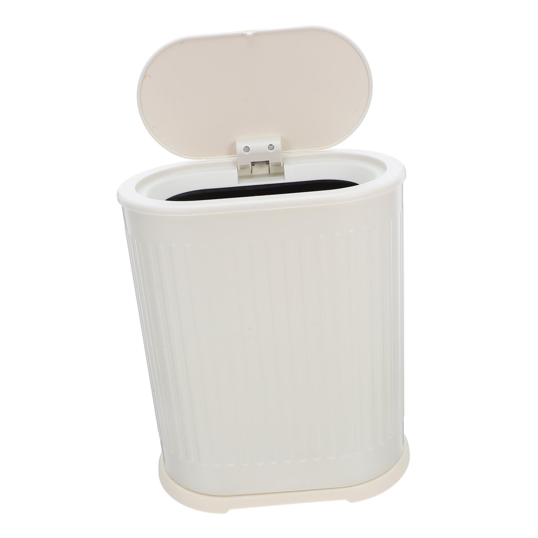 Poubelle à pousser avec couvercle SOLUSTRE en plastique compact - 8