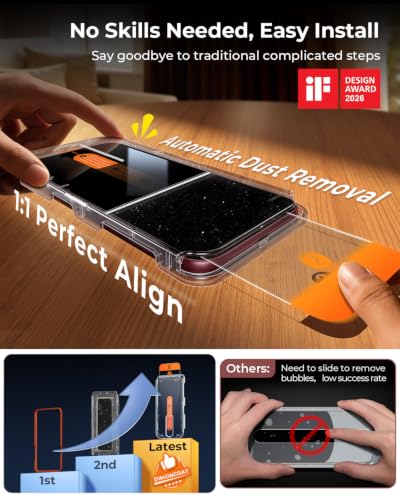 DIMONCOAT für iPhone 18 Pro Max für Sichtschutz Panzerglas TOP 9H+, 2 Stück – Ansicht 2