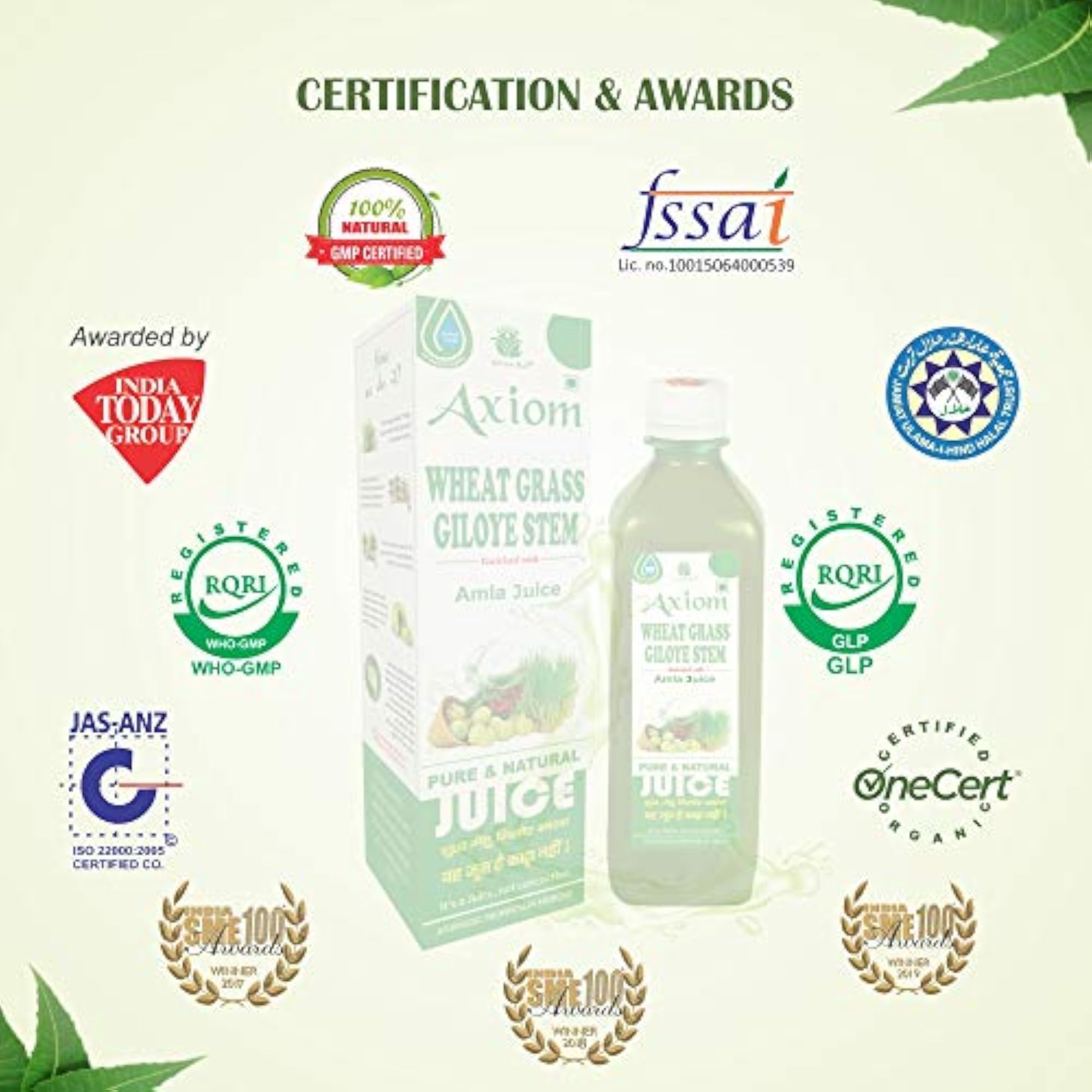 Jeevanras Wheat Grass Giloye Stem Juice, Herbal Detox Juice