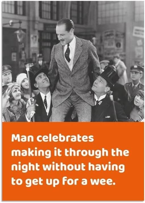 Comedy Card CompanyComedy Card Company Birthday/Blank Funny Card for Men - General Humour Male Card - Made it Through the Night - Eco-Friendly and Recyclable
