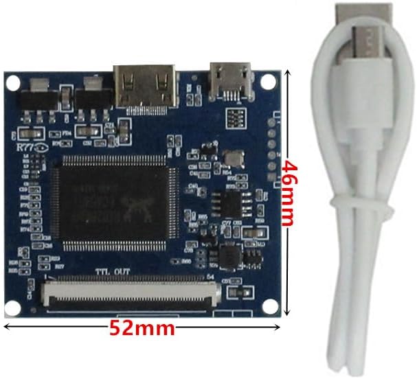 3.5 Inch 640x480 Portable DIY LCD Display Screen with Mini-HDMI Driver Board – Compatible with Raspberry/Orange Pi, PC Secondary Monitor, Gaming Consoles & Microscopes