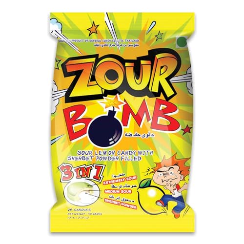 Image of Zour Bomb Cola and Lemon Flavoured Candy 110gm (Pack of 2)