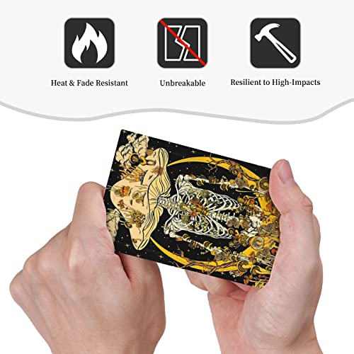 Mushroom Golden Skull Wall Plate Cover Single Blank Decorative Electrical Outlet Covers Light Switch Cover Plastic Faceplate Decor Print Standard Size 5 X 3 In #TOP5