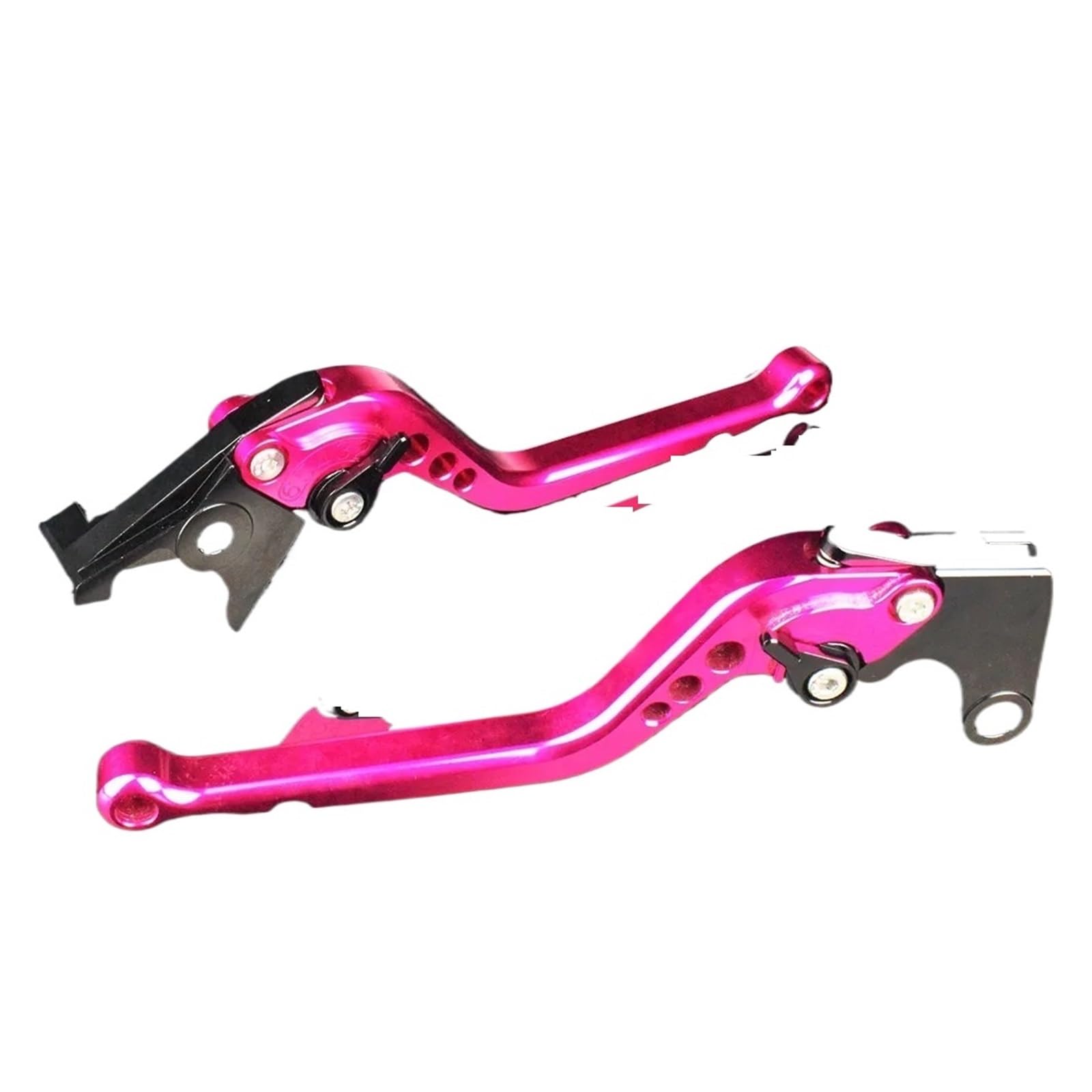 JWQEBNS Motorcycle Brake Clutch Levers for Vespa Sportique PX for LML PK ET3 Primavera Rally for V90 T5 CNC Adjustable Motorcycle Drum Brakes Right Left Levers(177mm Pink)