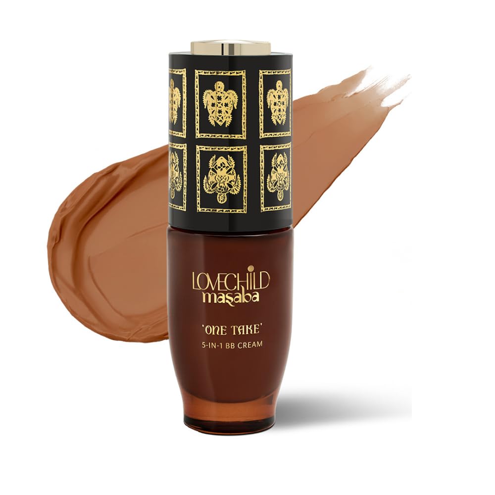 LoveChild Masaba One Take 5 in 1 BB Cream For Deep Skin Tone, Benefits of Serum, Primer, Moisturizer, Concealer & SPF 20 P...