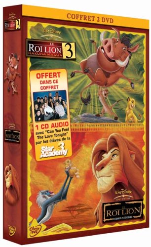 Photo de Le Roi Lion 3 / Le Roi lion - Bipack 2 DVD [Inclus le CD Star Academy 3 Can You Feel The Love Tonight]