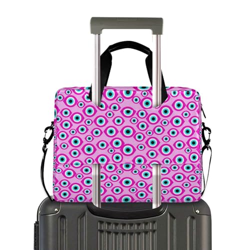 Maletín bandolera para laptop 15.6" rosa miniatura 4