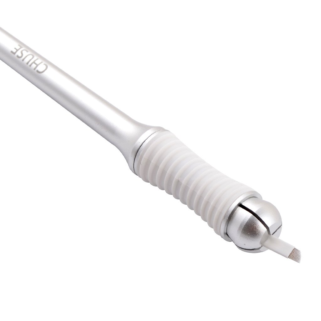 CHUSE M99 Microblading Pen Permanent Makeup Manual Pen with Appearance Patent Design (Silver)