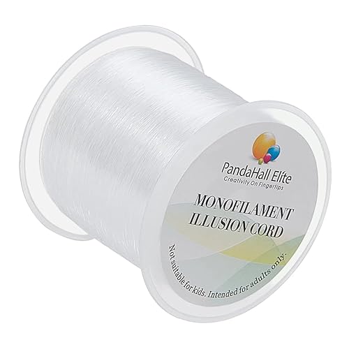 PH PandaHall 142 Yards 0.2mm Clear String Fishing Line Invisible