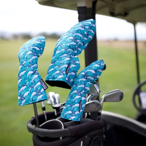 Vixyn Golf Club Covers - 3 Pack Golf Club Head Covers For Driver, Woods And Hybrid - Driver Headcover To Fit All Golf Clubs (Dolphin) #TOP1