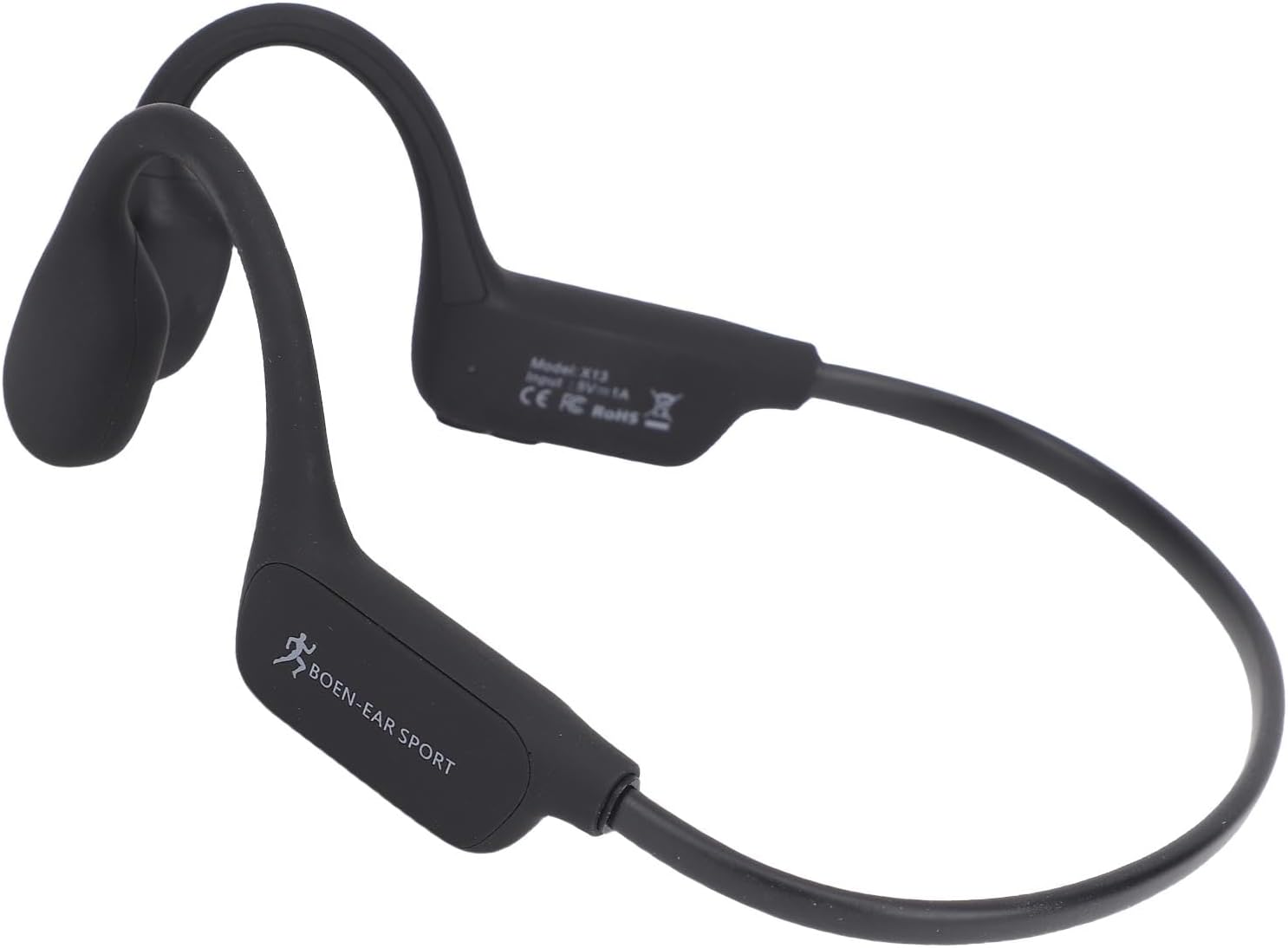 Fabater Bone Conduction Headphones, IPX6 18H Battery Bluetooth 5.4 Wireless Earbuds, Open Ear Headphones with Noise Cancelling Mic for Workouts Running