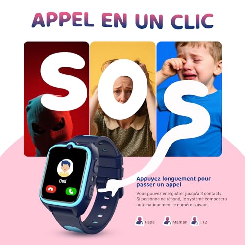 Montre connectée enfant Blackview 4G avec localisation GPS et appels