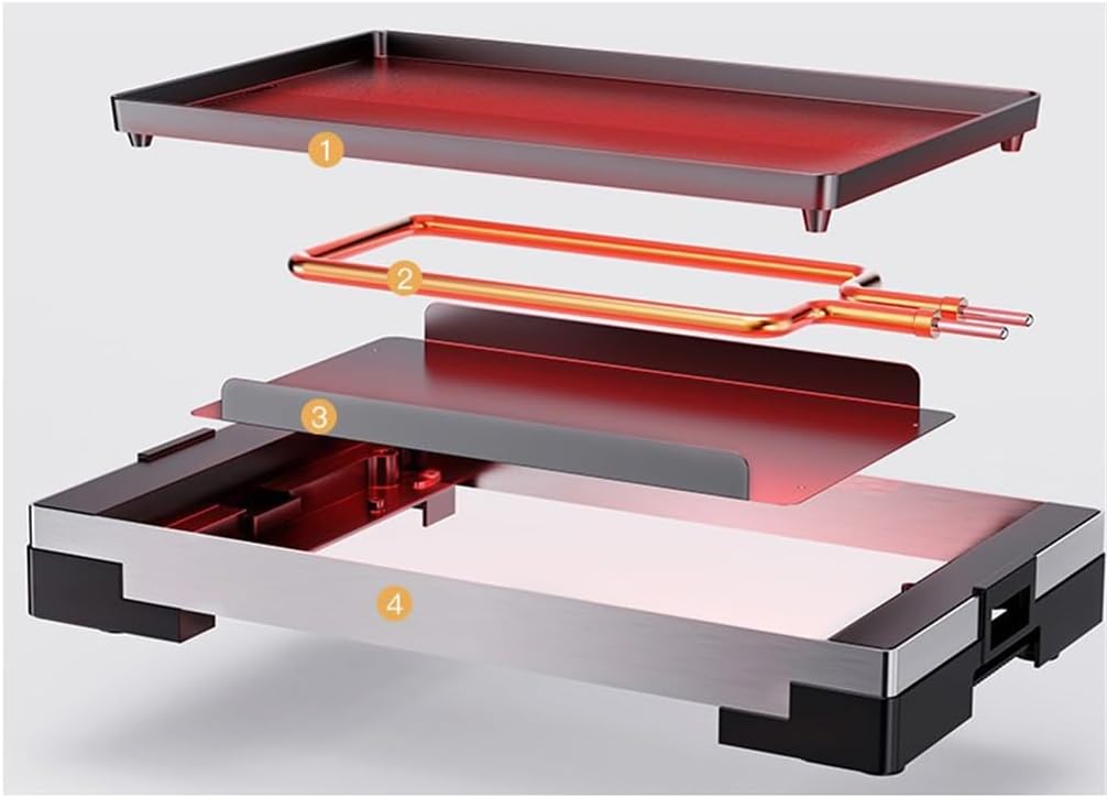 Electric Baking Tray Household Smokeless Electric Barbecue Stove Multi-functional Hot Pot