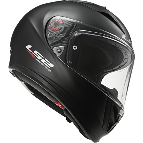 LS2 - Casco per Moto, Nero Opaco, XL