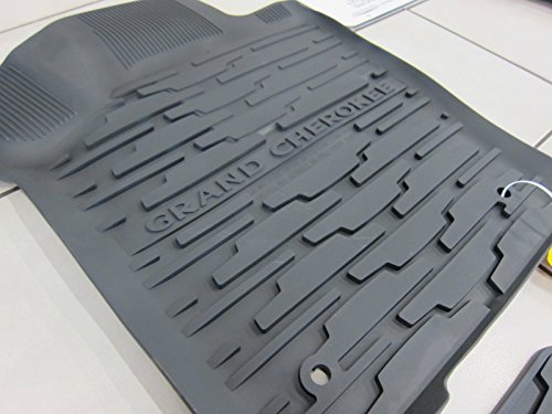 2013-2015 Jeep Grand Cherokee Rubber Slush Floor Mats And Cargo Tray Liner Set #TOP4