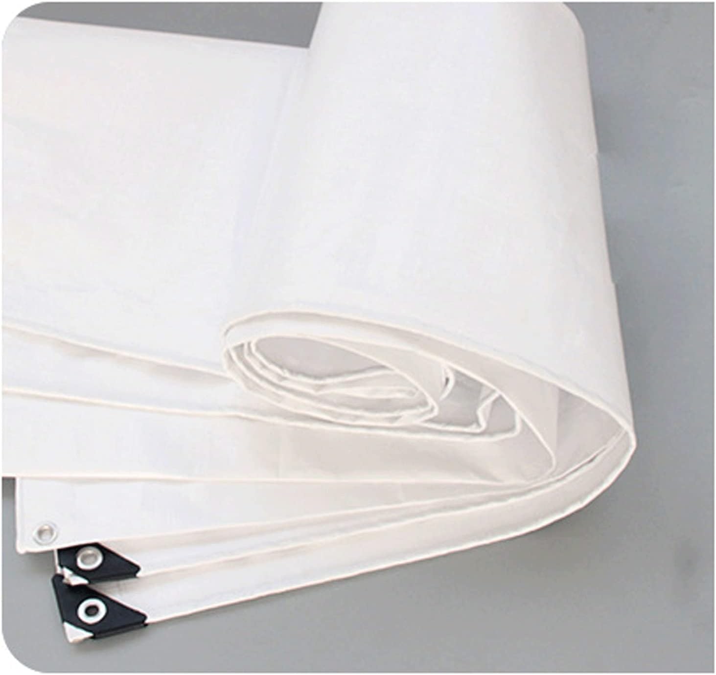 Camping Tent White Tarp Heavy Duty Tarp Waterproof Floor Mat Camping Outdoor Waterproof Tarp Sunscreen Sail Size (Color : White, Size : 3x5m) (White 2x3m)