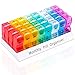Monthly Pill Organizer Box - Daily Pill Box 32 Compartments for Each Day, AM PM Pill Organizer Container for Vitamin Pills, Fish Oil, Calcium Tablets, Prescription Arthritis Pills, Supplements