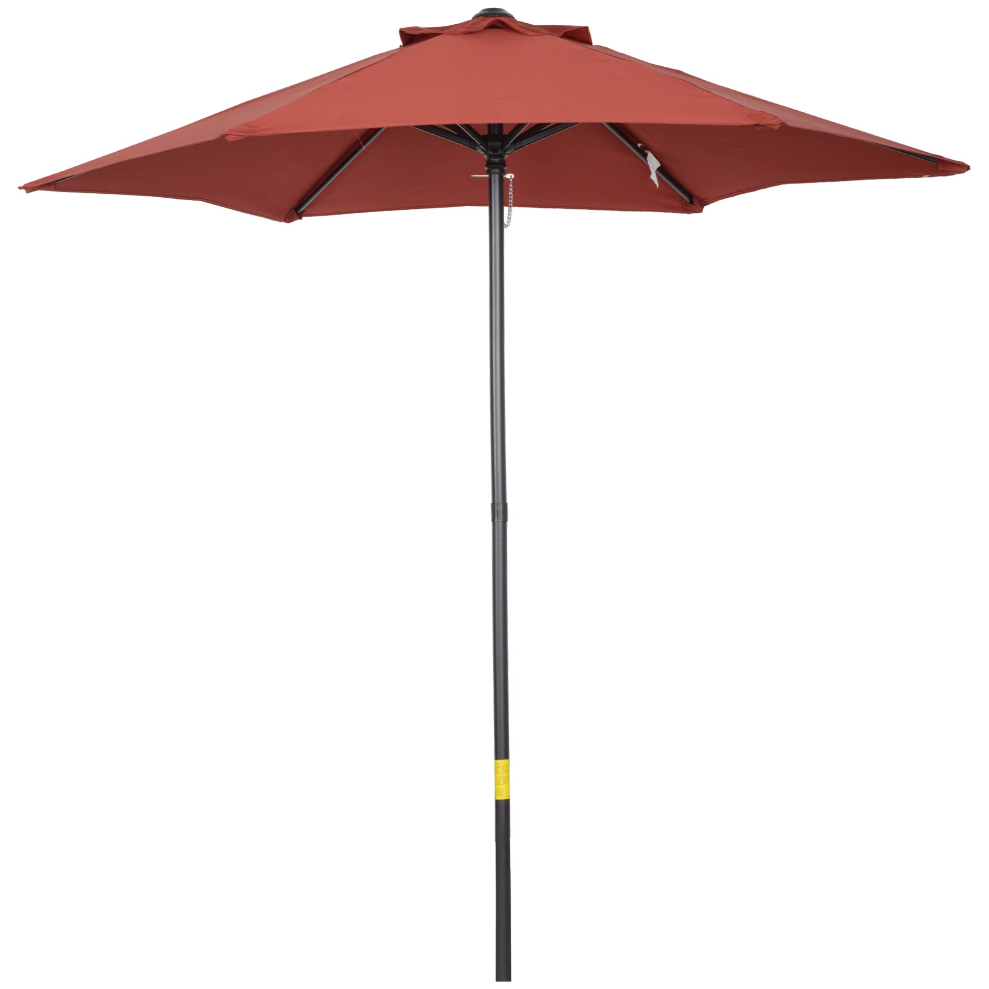Outsunny Sombrilla de Jardín Ø2x2 m con Techo de Ventilación