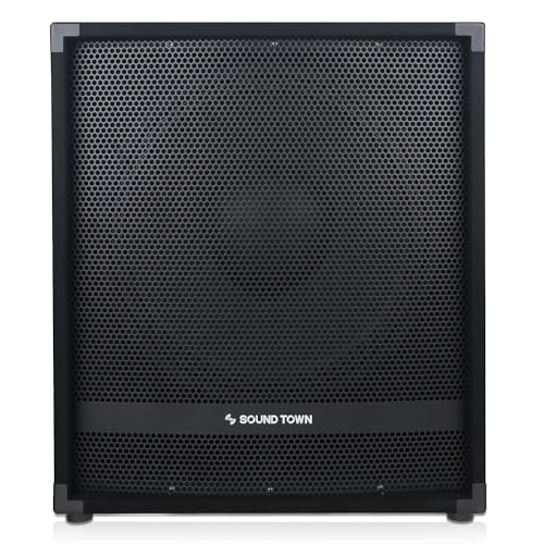 Image of Sound Town METIS Series Powered Subwoofer 2400 Watts 18 inch, with Class-D Amplifier, 4-inch Voice Coil, High-Pass Filter (METIS-18PWG)