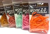 TroutLegend Worm 2.0 Material - Hot Pink Bubblegum