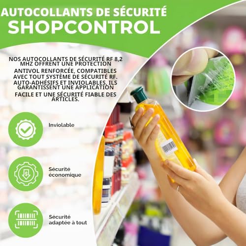 Étiquettes EAS RF 8,2MHz ShopControl anti-vol pour commerces - 3