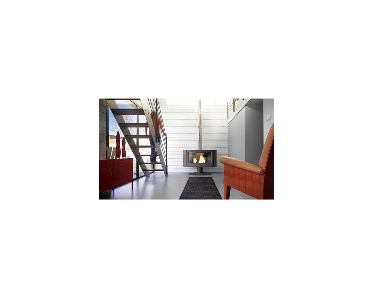 Poêle À Bois Fonte 12kw Anthracite - 6114-44