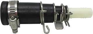 Dishwasher Drain Hose Adapter Kit - Garbage Disposal Connector - Compatible with InSinkErator Waste King - Hose Clamps - Stainless Steel Rubber Drain Fitting Installation Kit (6 Piece Set)