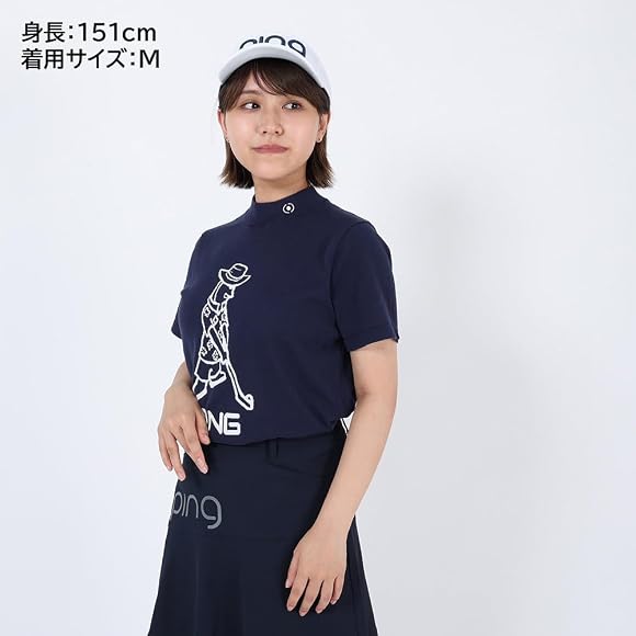 Amazon.co.jp: [Ping] ピン ゴルフウェア 抗菌 Mr 柄 ニットハイネック 